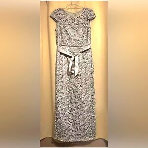 Silver maxi dress size 4